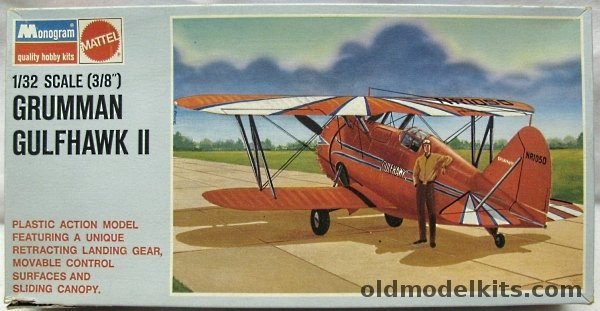 Monogram 1/32 Grumman Gulfhawk (F3F) Gulf Oil - Blue Box Issue, 6850-0225 plastic model kit
